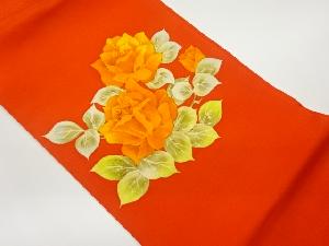 塩瀬薔薇模様名古屋帯